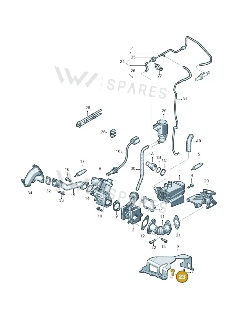 N10029206 — Volkswagen Phaeton 4motion (2010-2016) diagram 631131550, position 23