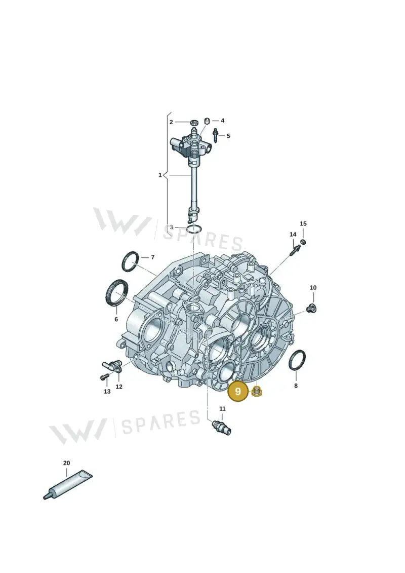 N10037105 — Volkswagen Transport. multivan (2019-2024) diagram 7ep300805, position 9