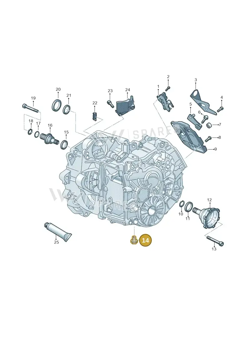 N10037105 — Volkswagen Passat estate (2023-) diagram 827345110, position 14