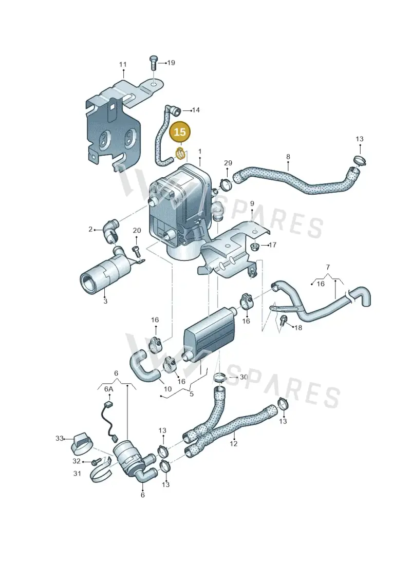 N10049701 — Volkswagen Caddy panel van (2008-2010) diagram 690819700, position 15