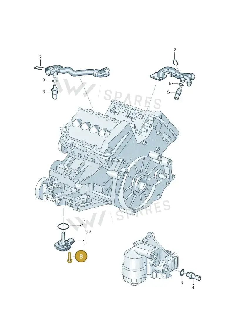 N10063604 — Volkswagen Phaeton 4motion (2010-2016) diagram 226919800, position 8