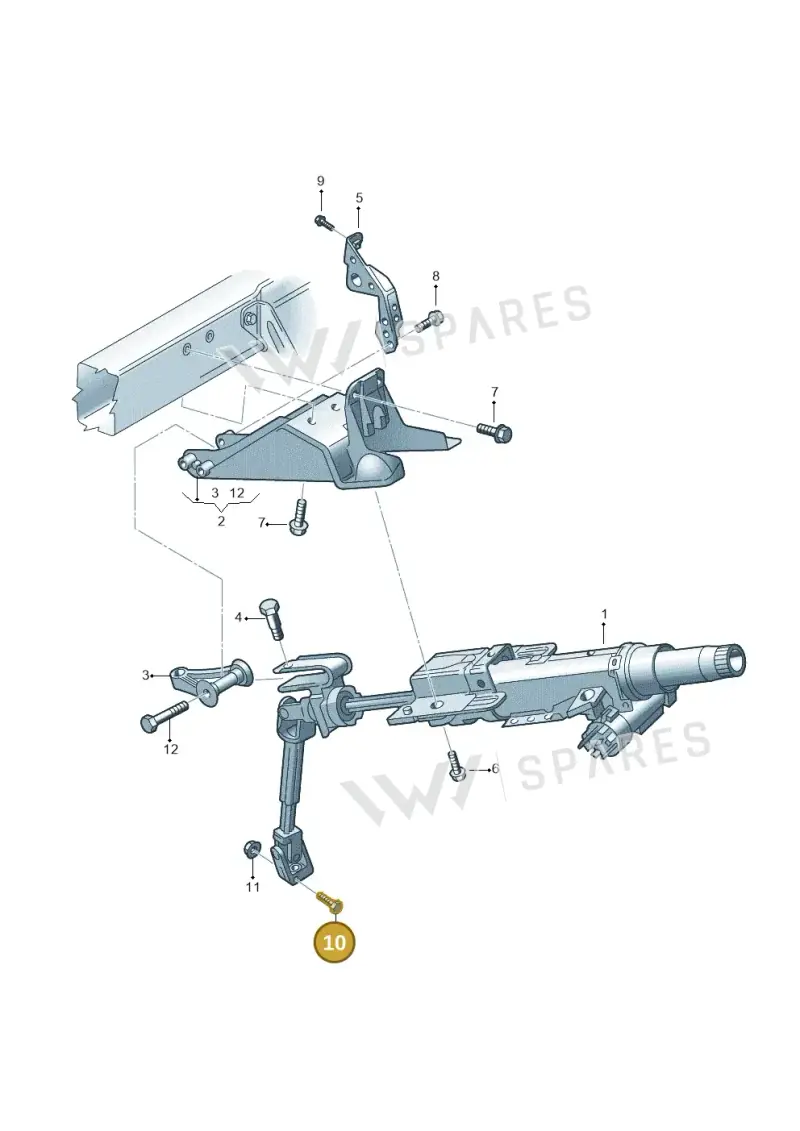 N10072202 — Volkswagen Polo (2011-2014) diagram 225419350, position 10