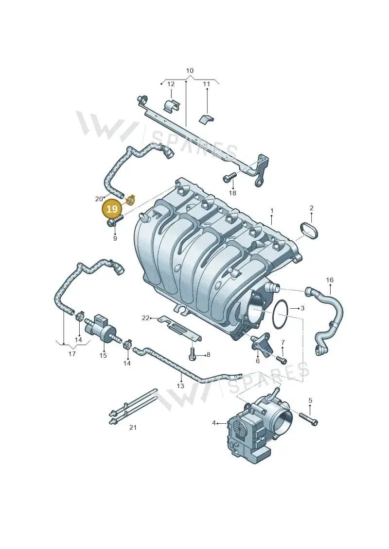 N10084301 — Volkswagen Beetle (2016-2019) diagram 691133600, position 19