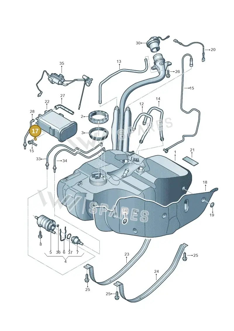 N10094901 — Volkswagen TOURAN (2003-2005) diagram 409201050, position 17