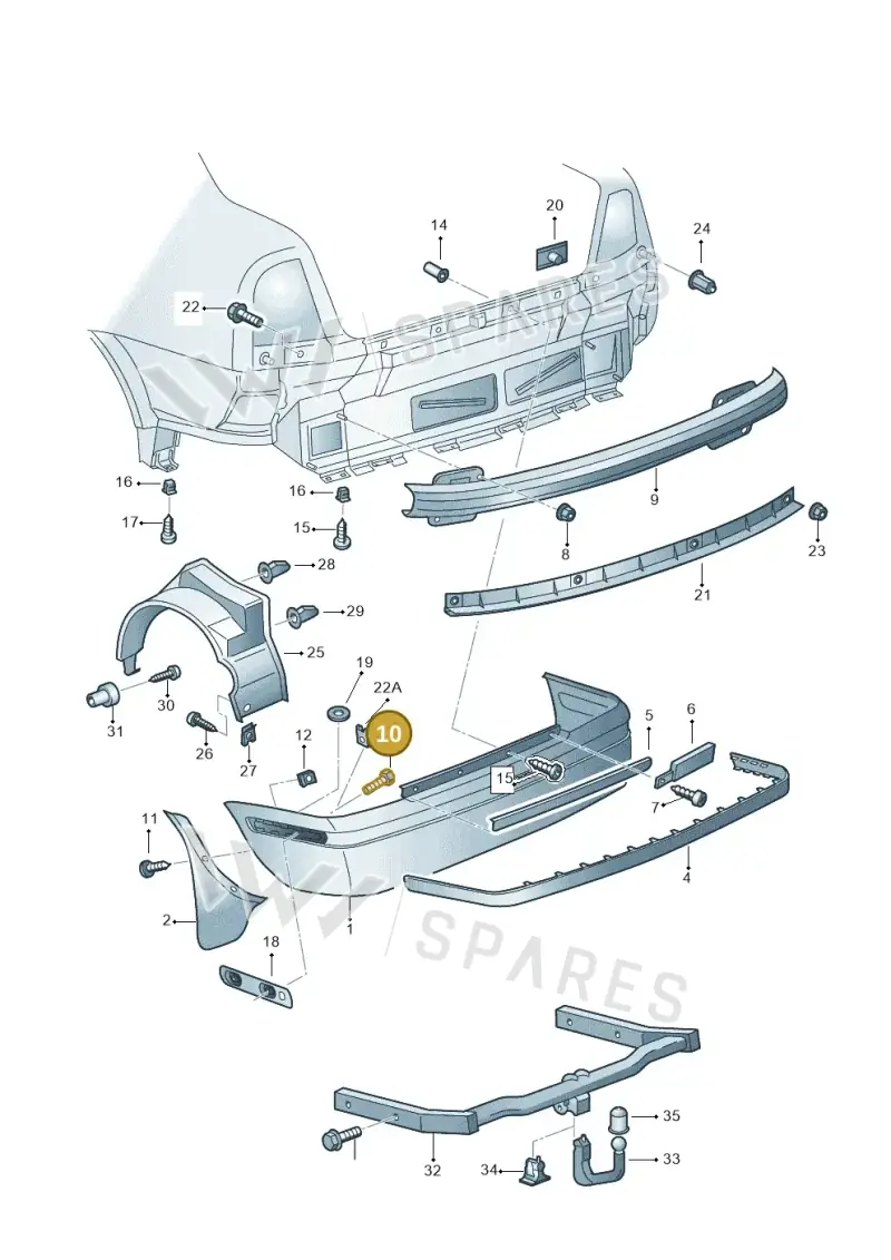 N10098809 — Skoda OCTAVIA/COMBI/4X4      01> (2000-) diagram 252807500, position 10