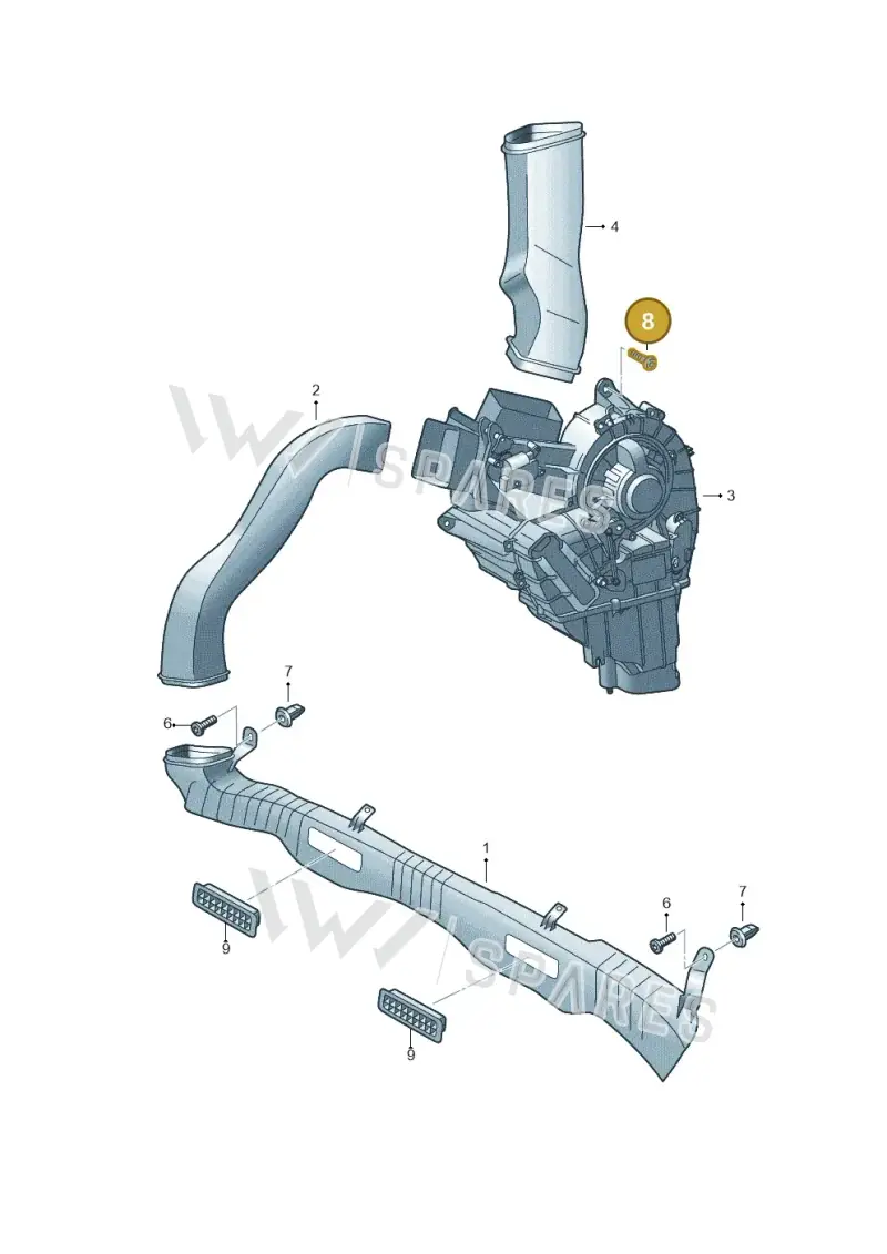 N10098809 — Volkswagen Sharan (2015-2022) diagram 689819450, position 8
