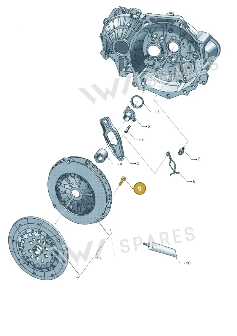 N10101001 — Volkswagen Beetle (2016-2019) diagram 449141650, position 9