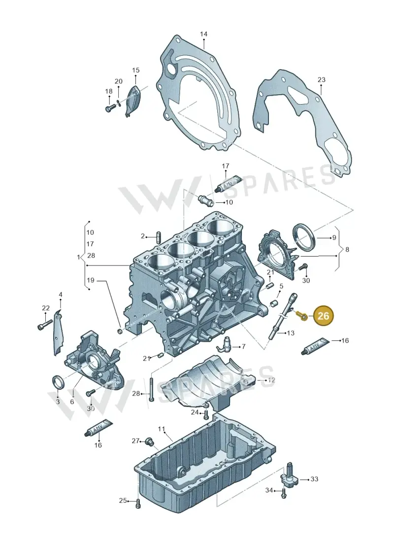 N10104501 — Volkswagen New Beetle             06> (2005-) diagram 412103200, position 26