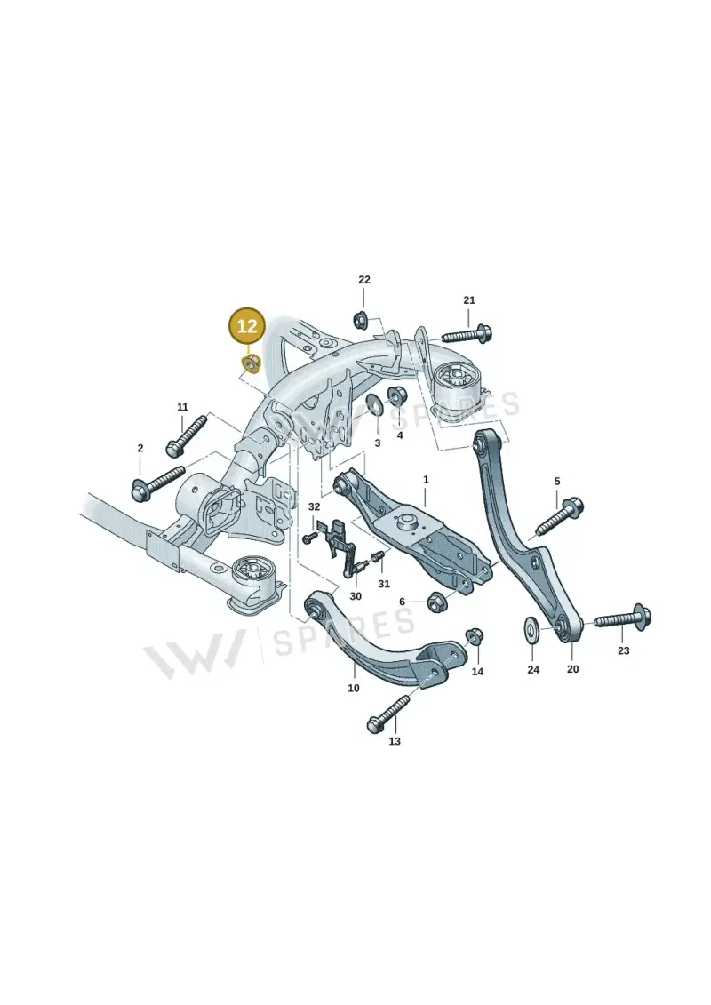 N10106403 — Volkswagen ID.7 Limousine Pro (2023-) diagram 10a505050, position 12