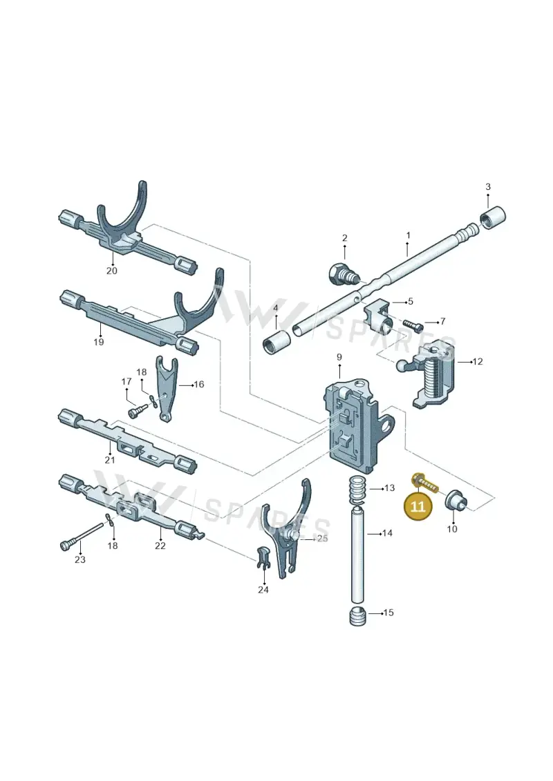 N10106901 — Volkswagen LUPO/3L TDI (2003-2005) diagram 158311820, position 11