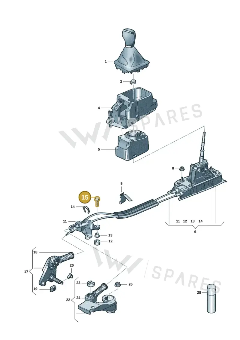 N10106905 — Volkswagen Taigo (2021-2024) diagram 2f0711300, position 15