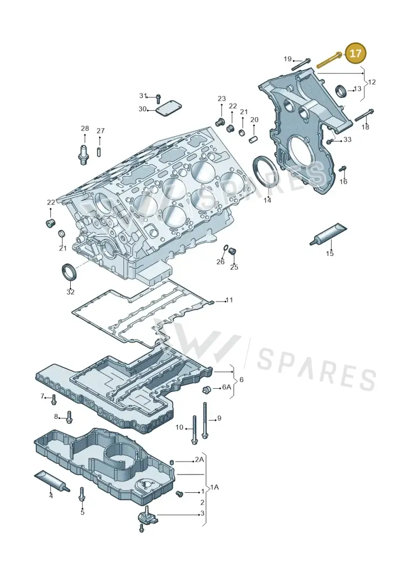 N10111202 — Volkswagen Touareg (2005-2006) diagram 258103200, position 17