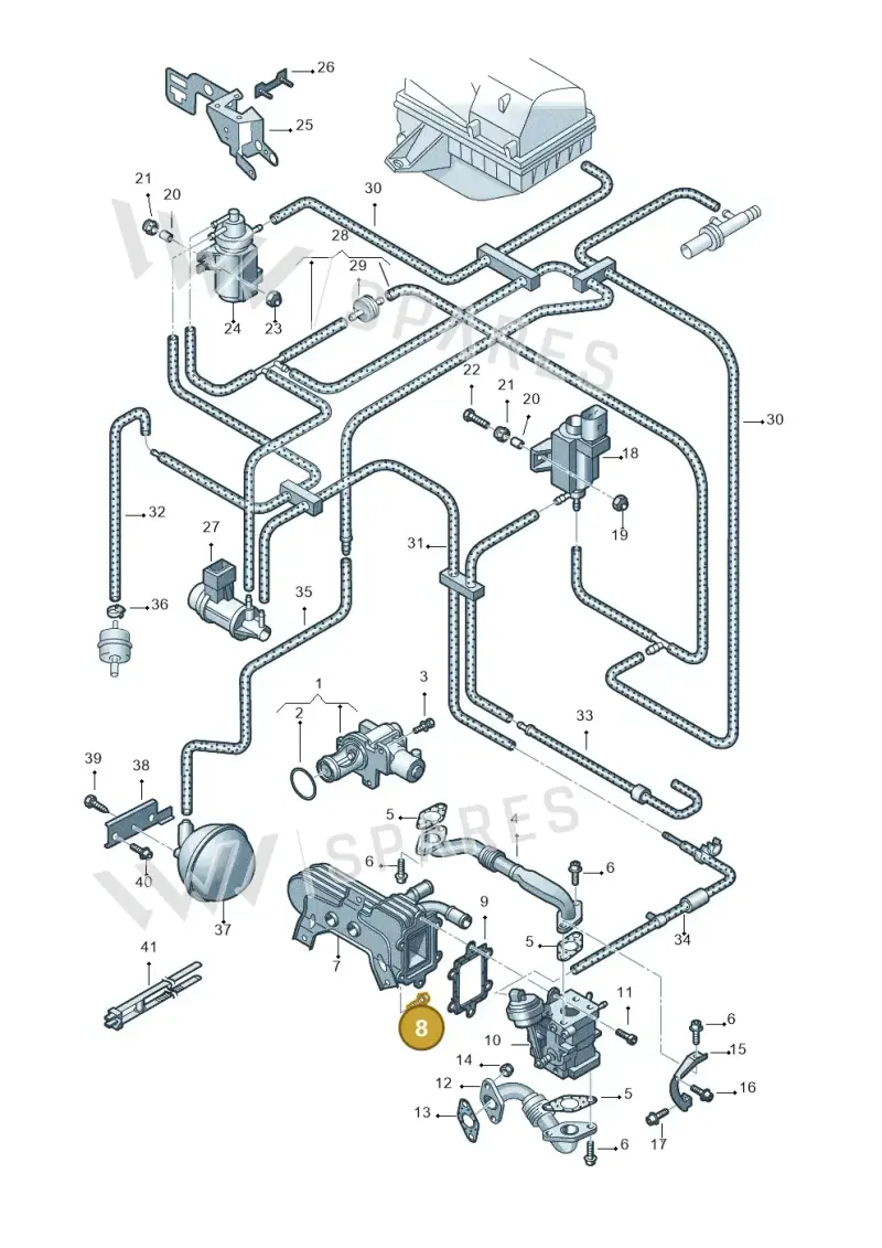 N10114802 — Volkswagen New Beetle             06> (2005-) diagram 403131400, position 8