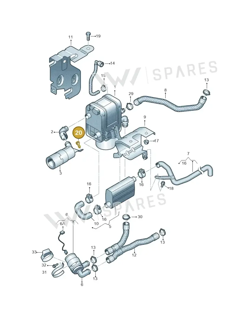 N10115307 — Volkswagen Caddy Maxi Kombi (2010-2015) diagram 690819700, position 20