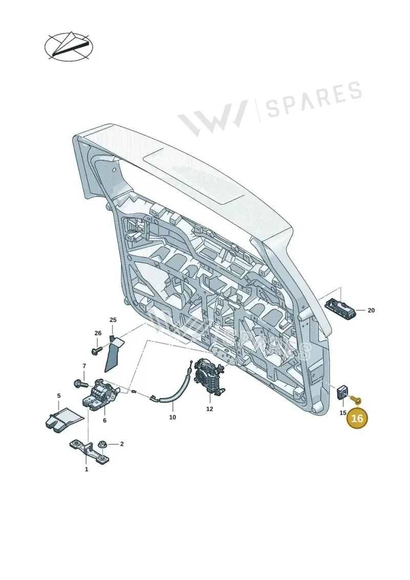 N10124309 — Volkswagen ID.Buzz (2022-) diagram 15a827100, position 16