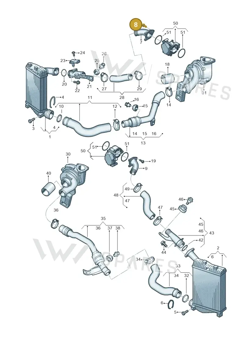 N10127005 — Volkswagen Touareg BlueMotion (2014-2018) diagram 693145900, position 8