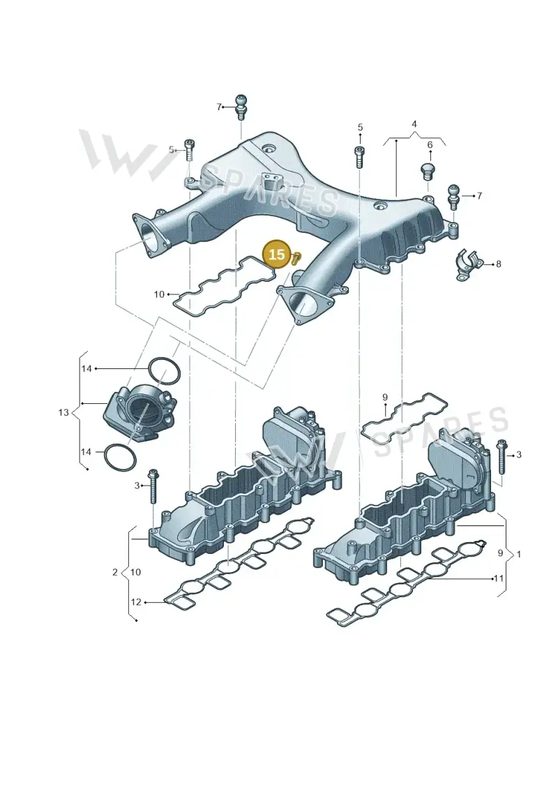 N10127005 — Volkswagen Touareg BlueMotion (2014-2018) diagram 693129700, position 15