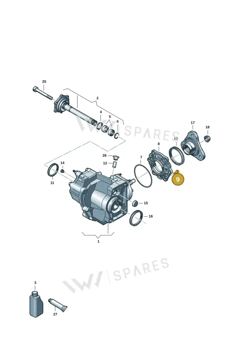N10128110 — Volkswagen Golf 2.0 BlueMotion (2019-2024) diagram 409053051, position 9