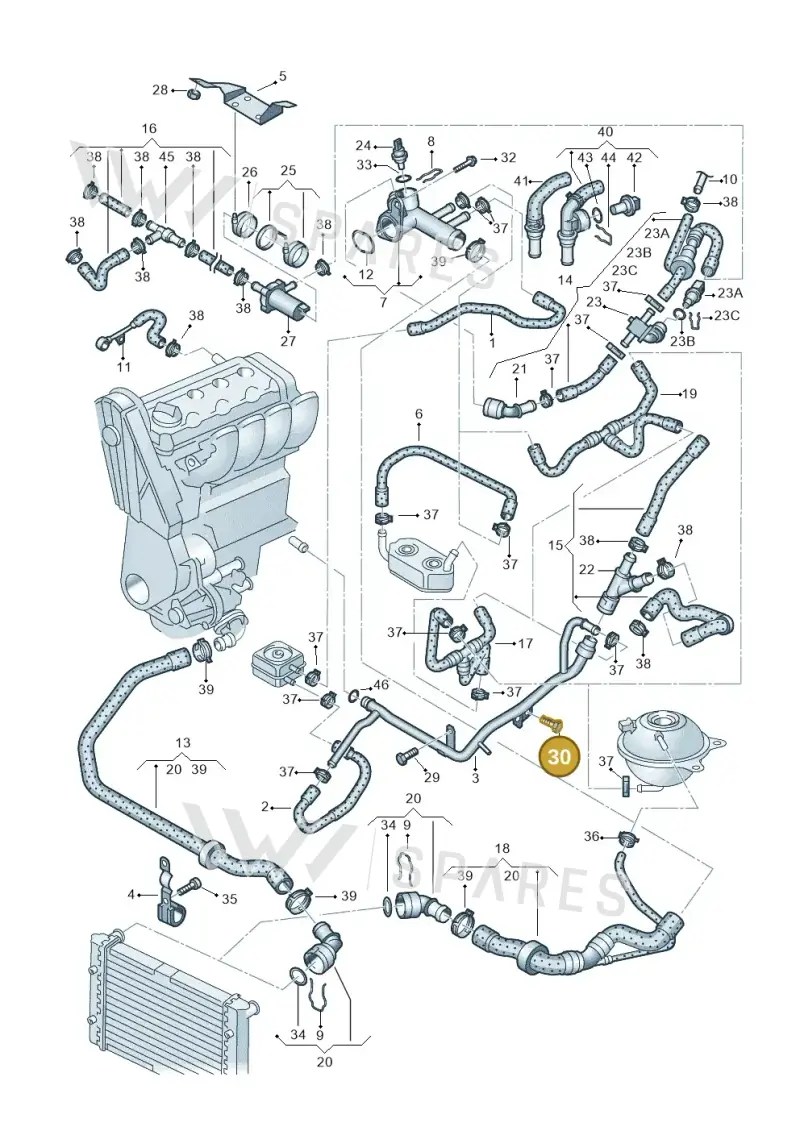 N10143002 — Volkswagen SHARAN/4MOTION (2005-) diagram 244121250, position 30