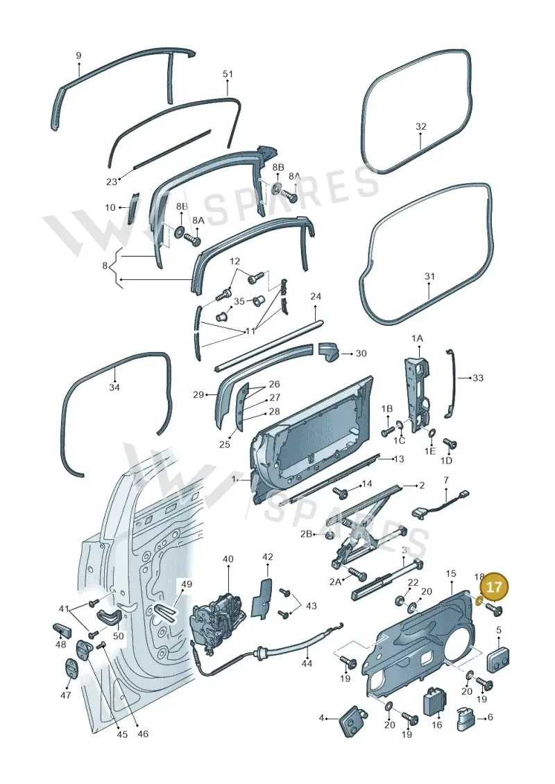 N10156203 — Audi A8 (2013-2018) diagram 771837350, position 17