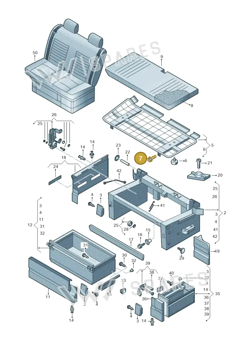 N10156305 — Volkswagen Caravelle (2019-2024) diagram 452067300, position 7
