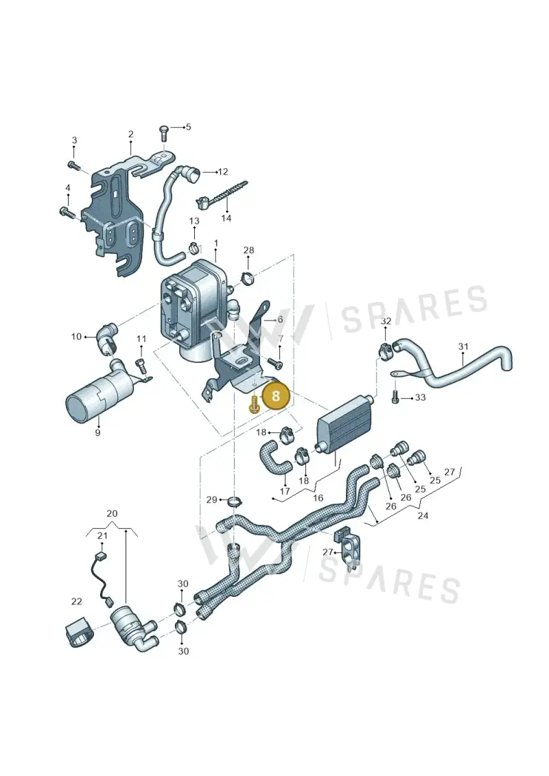 N10156305 — Volkswagen Caddy kombi (2015-2020) diagram 866819700, position 8