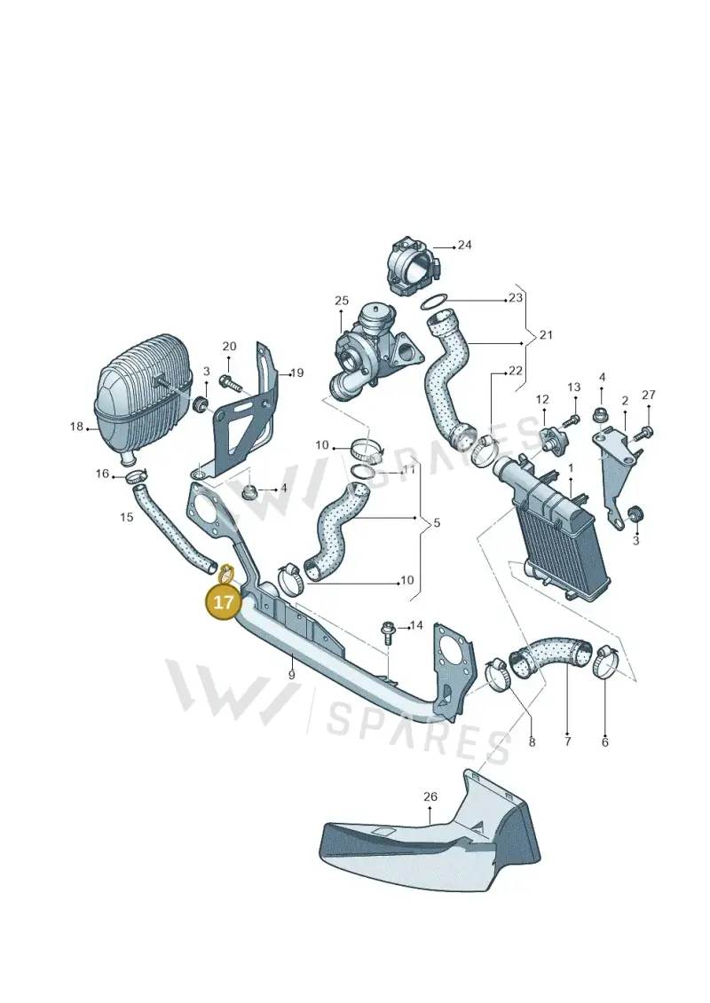 N10166201 — Audi A6 2.7 TDI (2008-2011) diagram 454145830, position 17