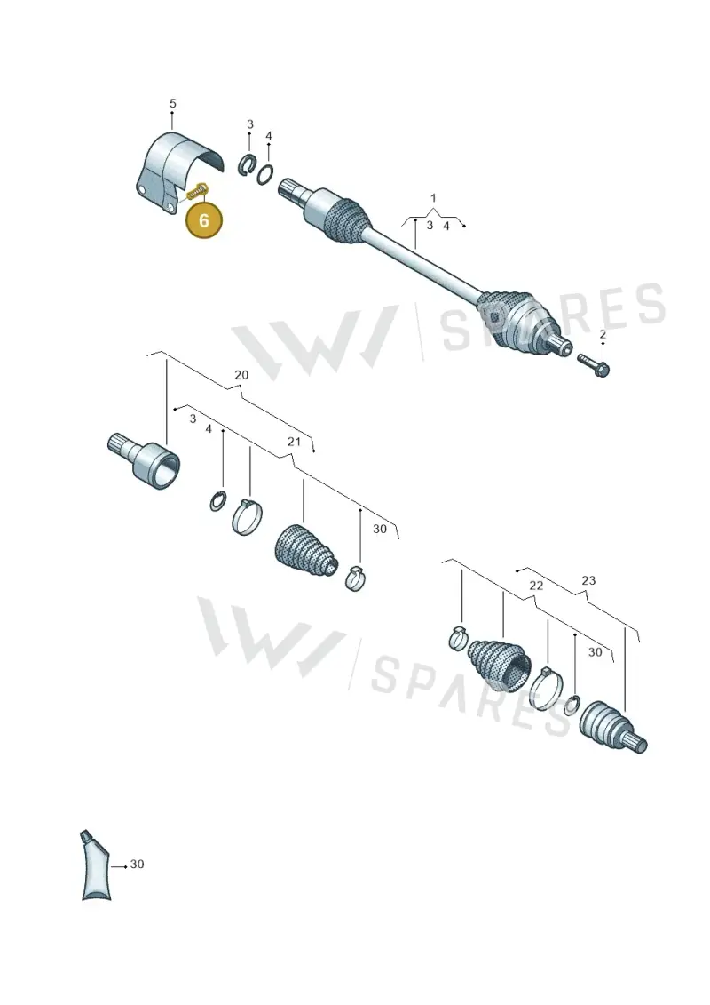N10170512 — Volkswagen Passat estate (2023-) diagram 828407060, position 6