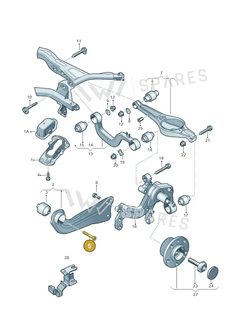 N10170804 — Volkswagen Beetle (2016-2019) diagram 649505050, position 5