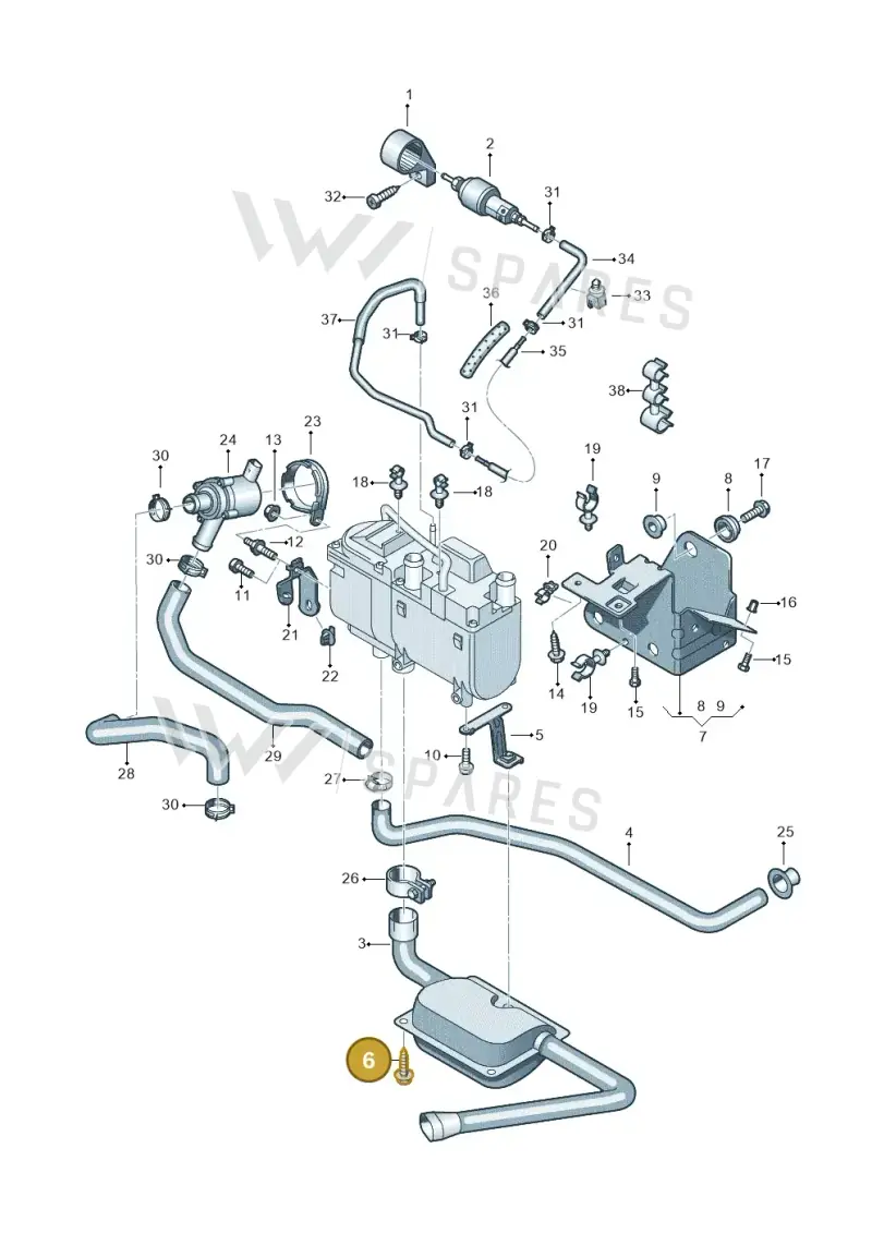N10171102 — Volkswagen SHARAN/4MOTION (2005-) diagram 406819210, position 6