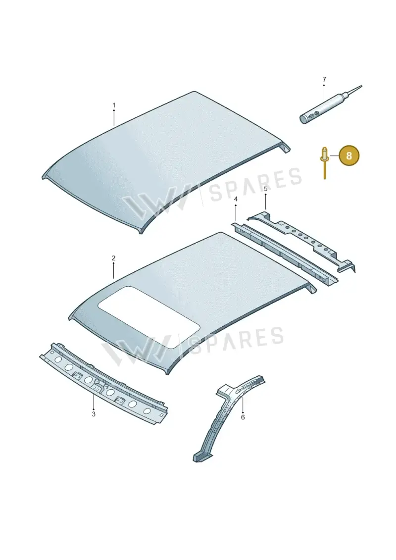 N10182301 — Audi A3/S3/QUATTRO (1996-2000) diagram 201817100, position 8