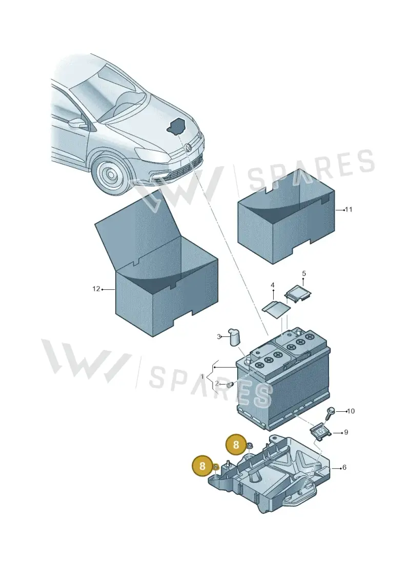 N10184203 — Volkswagen Polo 1.4 BlueMotion (2014-2017) diagram 773915000, position 8