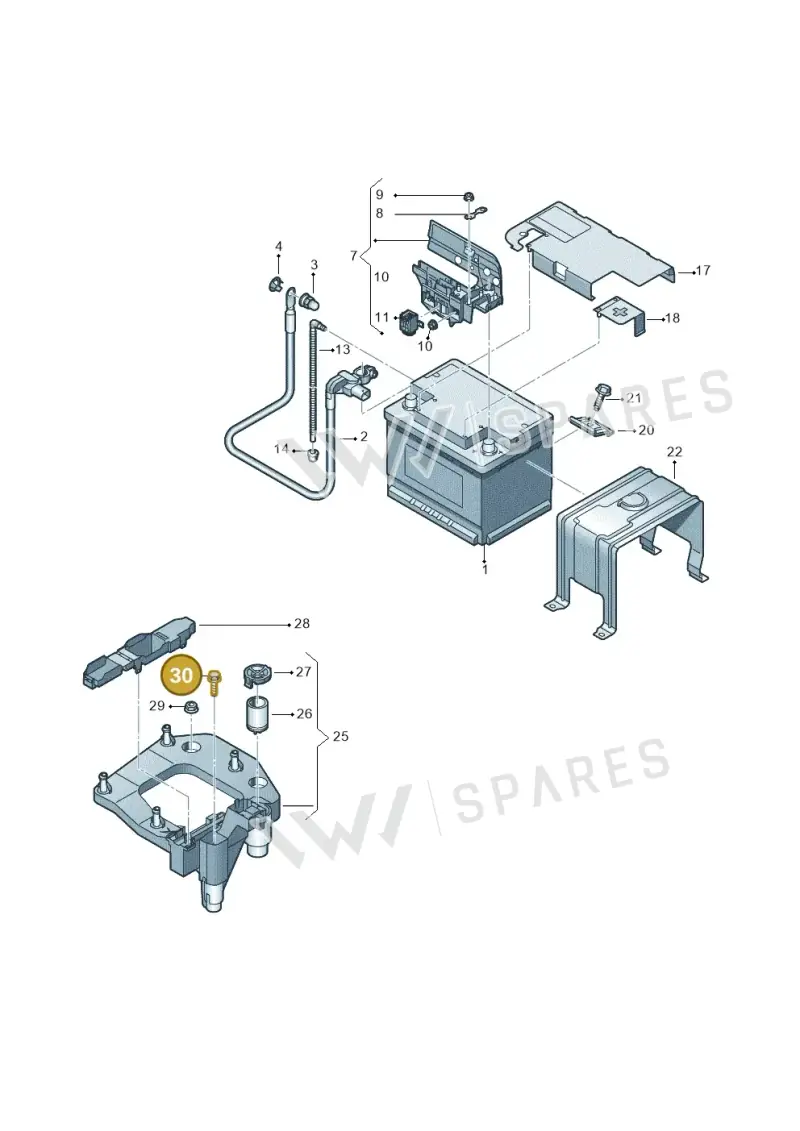 N10184203 — Audi A1 Sportback (2014-2018) diagram 792915000, position 30