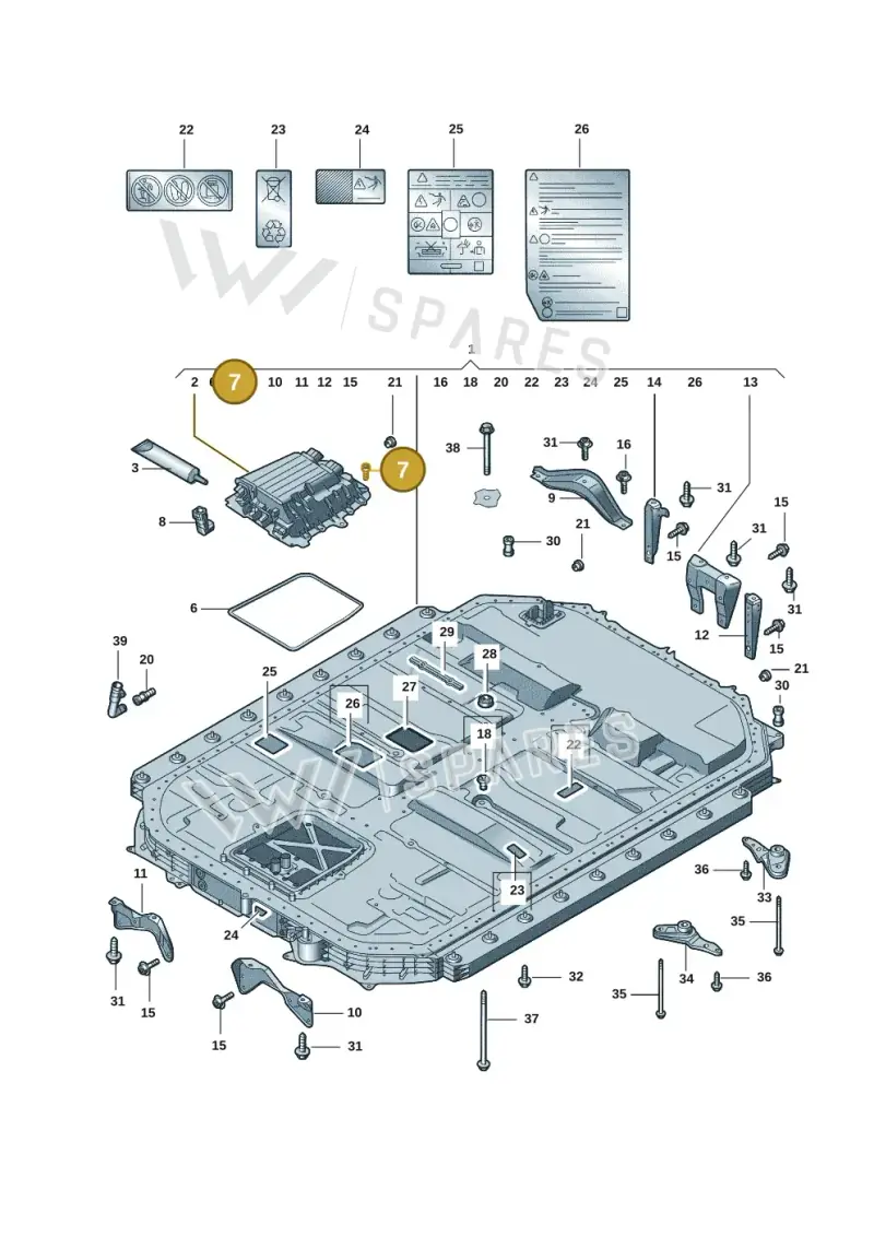 N10196107 — Audi E-tron (2020-2023) diagram 4kc915520, position 7