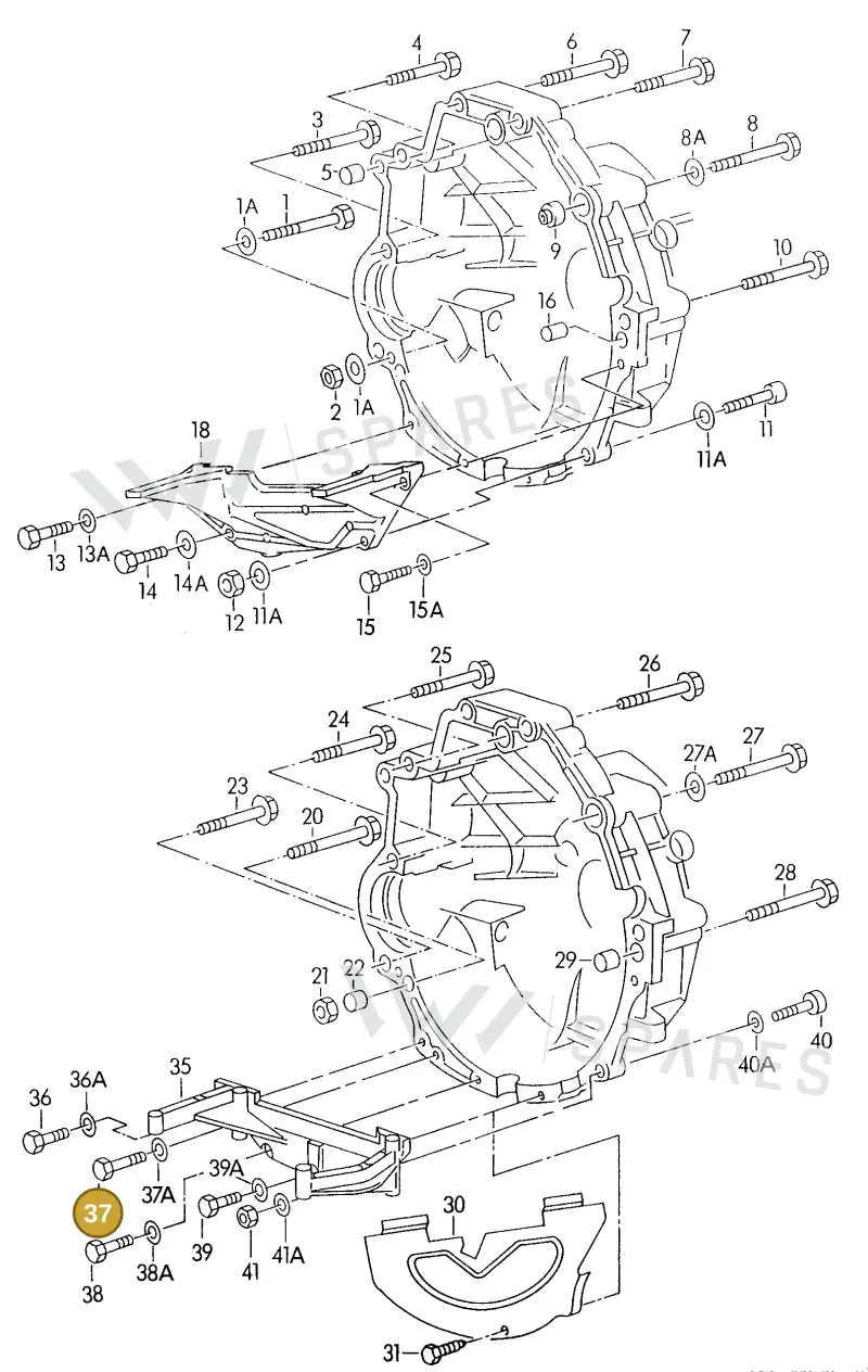 N10197211 — Audi 90                93 (1992-1993) diagram 142300700, position 37