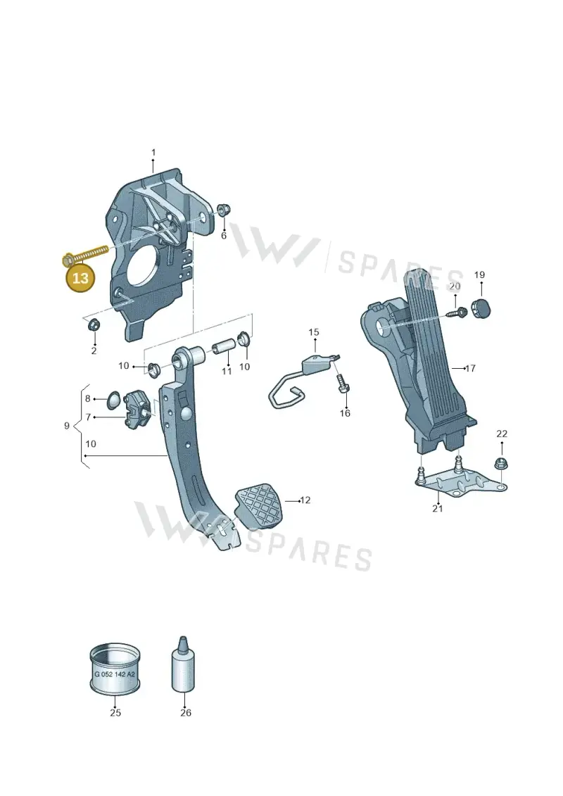 N10198505 — Volkswagen Scirocco 2.0 (2014-2017) diagram 737721700, position 13