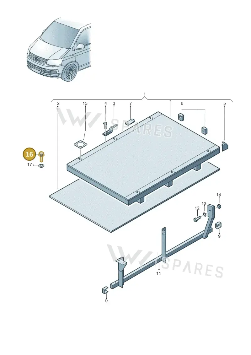 N10200602 — Volkswagen Single-cab transp. (2019-2024) diagram 862804000, position 16