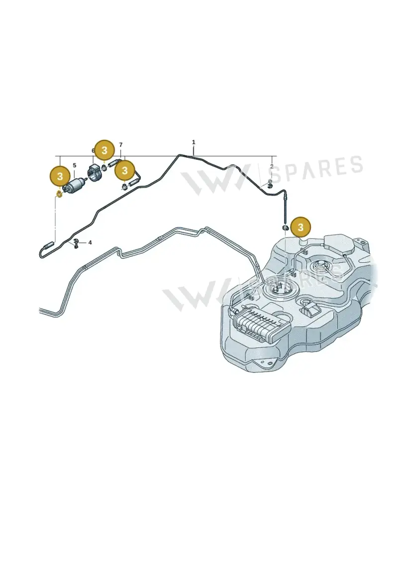 N10203501 — Volkswagen Multivan (2021-) diagram 7t0201400, position 3