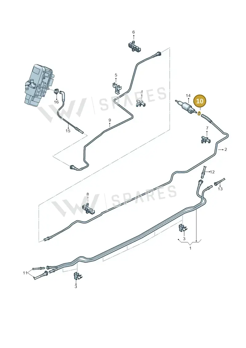N10203501 — Volkswagen Amarok twin cab (2022-) diagram 894201250, position 10