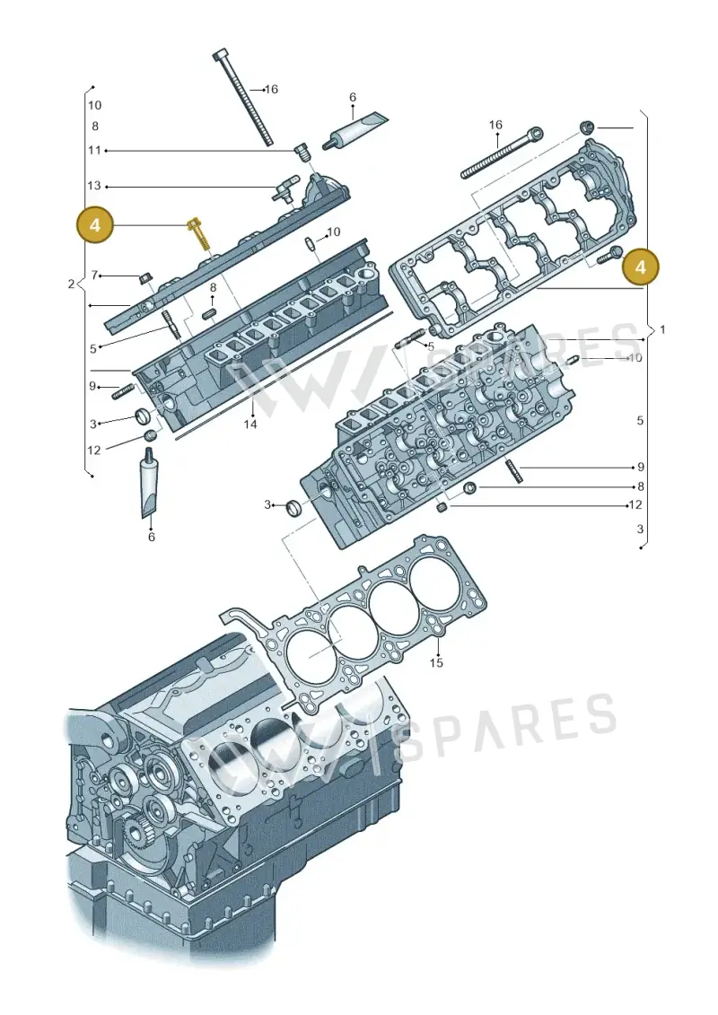 N10205604 — Volkswagen Touareg BlueMotion (2014-2018) diagram 277103450, position 4