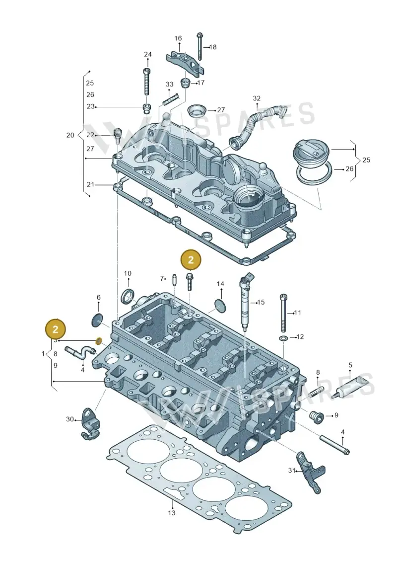 N10205604 — Volkswagen Amarok twin cab (2022-) diagram 749103600, position 2