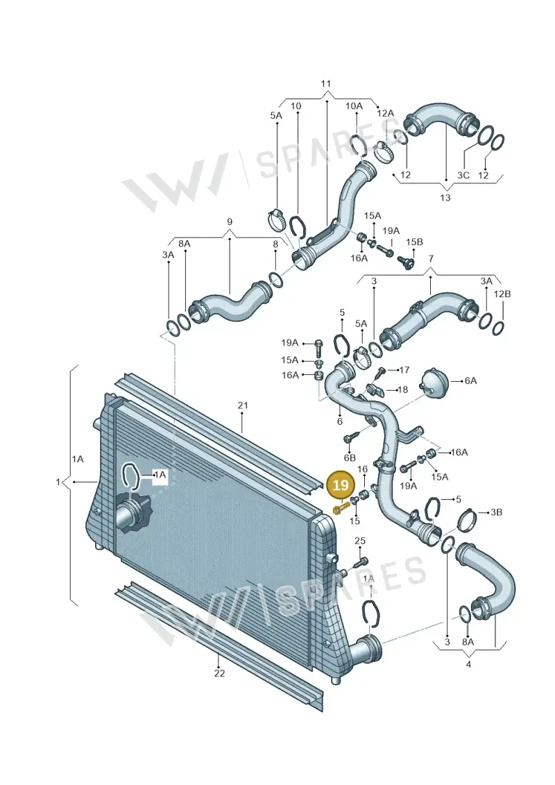 N10208905 — Volkswagen Passat estate (2008-2011) diagram 460145800, position 19