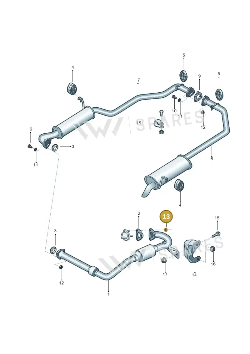 N10209007 — Volkswagen Kombi (2011-) diagram 540253800, position 13