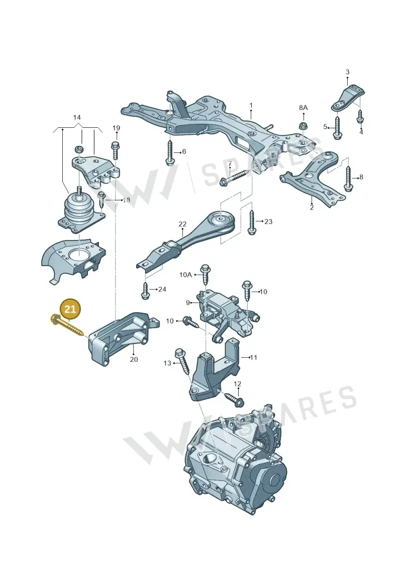 N10220404 — Volkswagen Polo (2008-2009) diagram 657199250, position 21