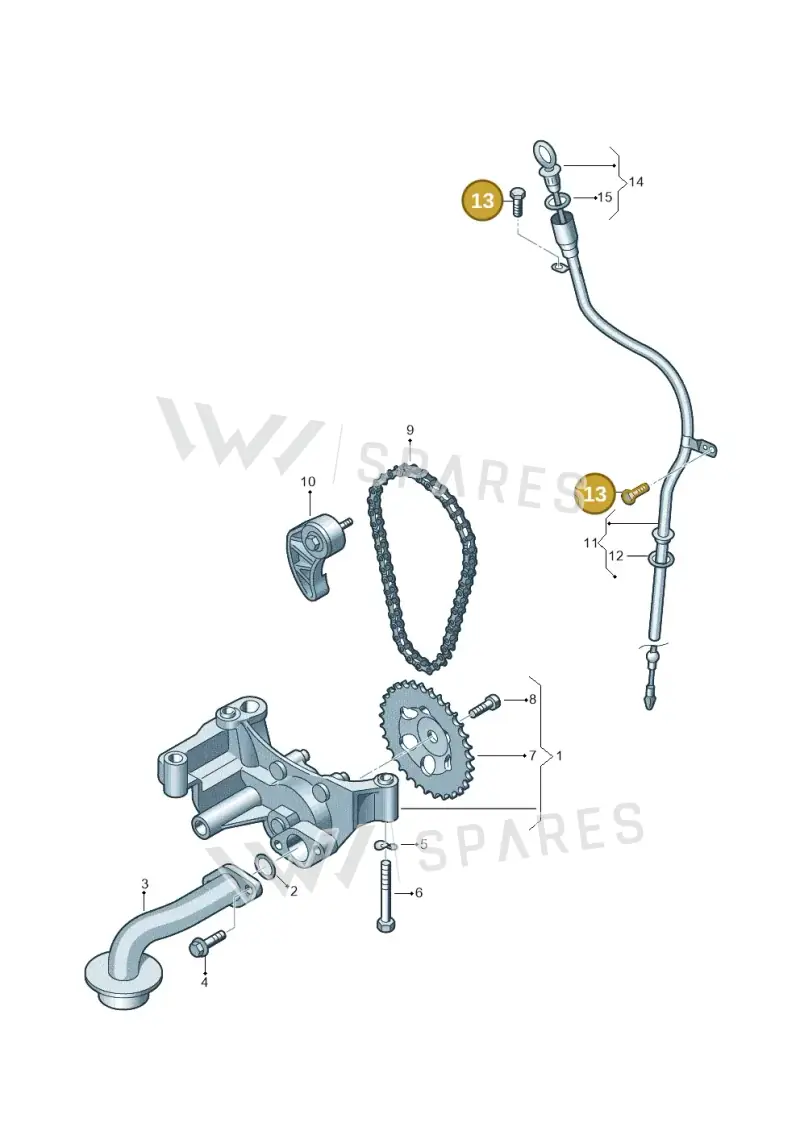 N10225402 — Volkswagen Transp. caravelle (2011-2015) diagram 410115300, position 13