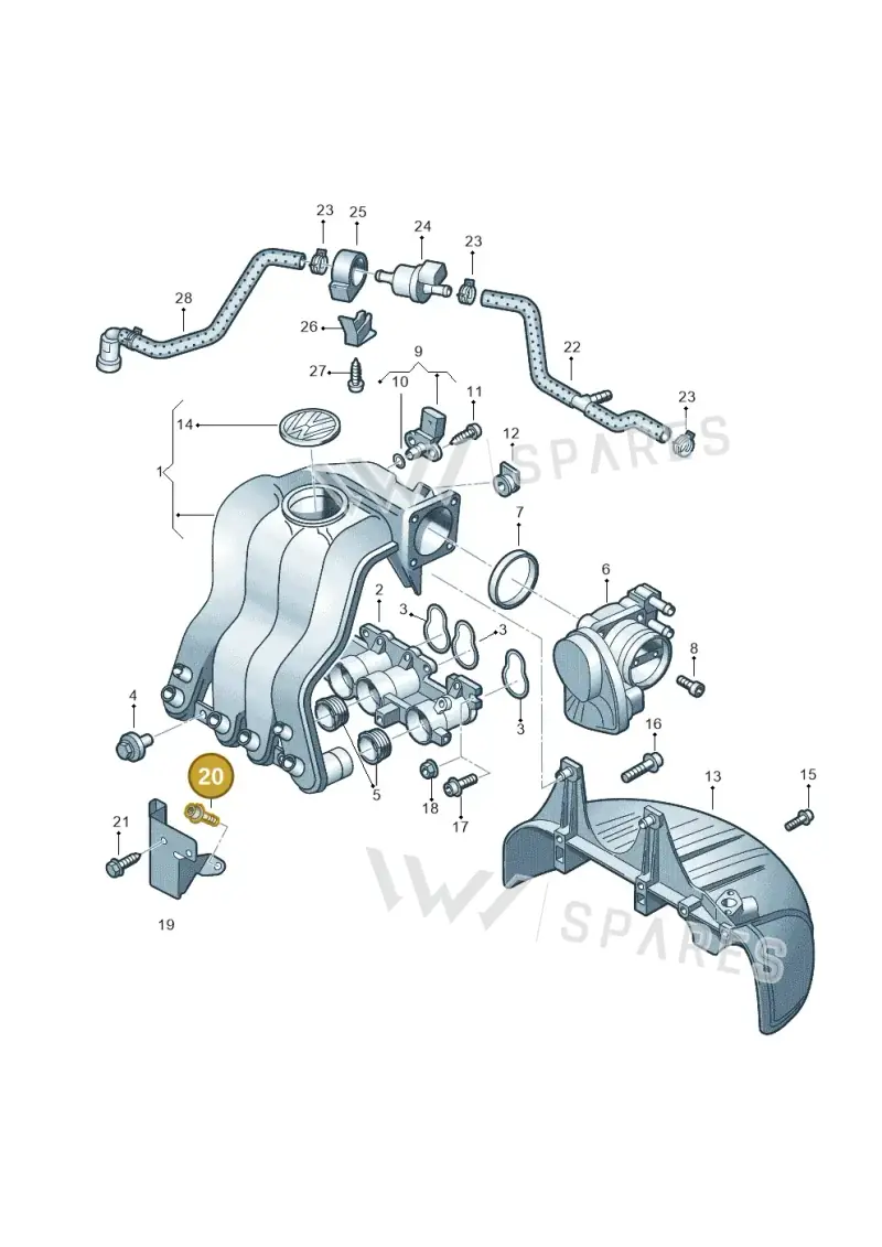 N10225402 — Volkswagen Caddy Maxi Kombi (2010-2015) diagram 477133350, position 20