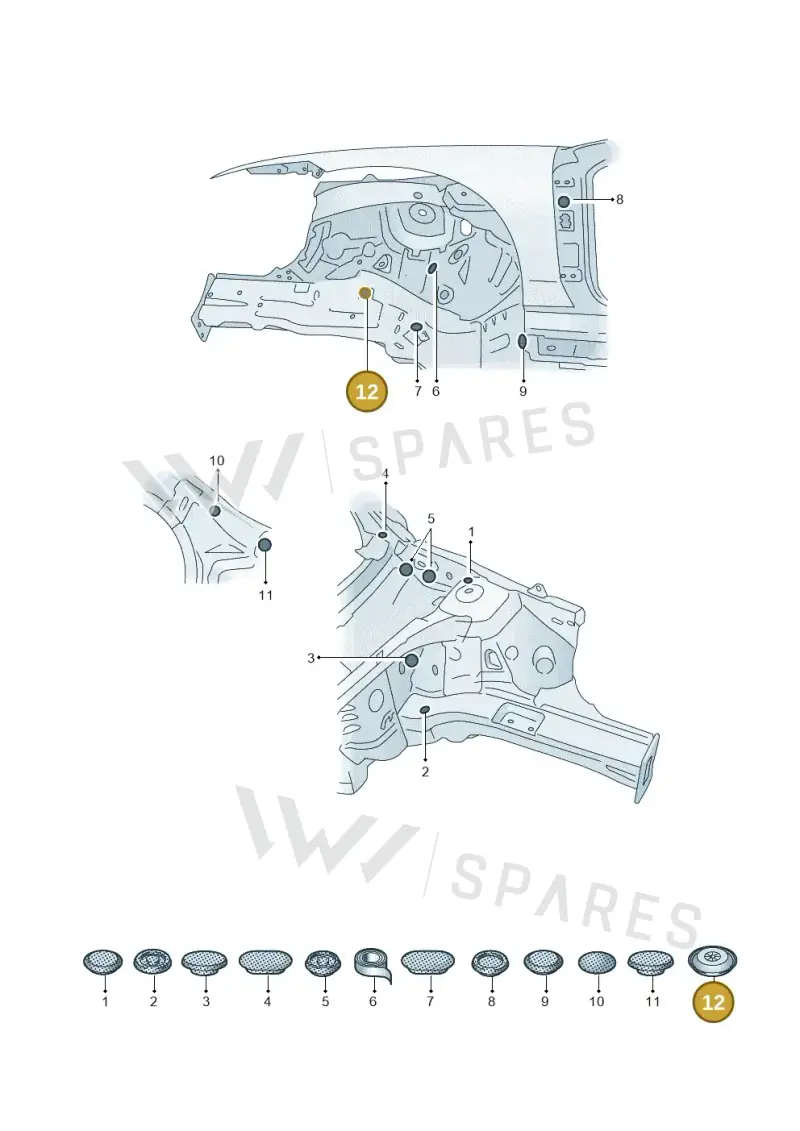 N10226601 — Skoda Superb Combi (2023-2024) diagram 3p0803500, position 12