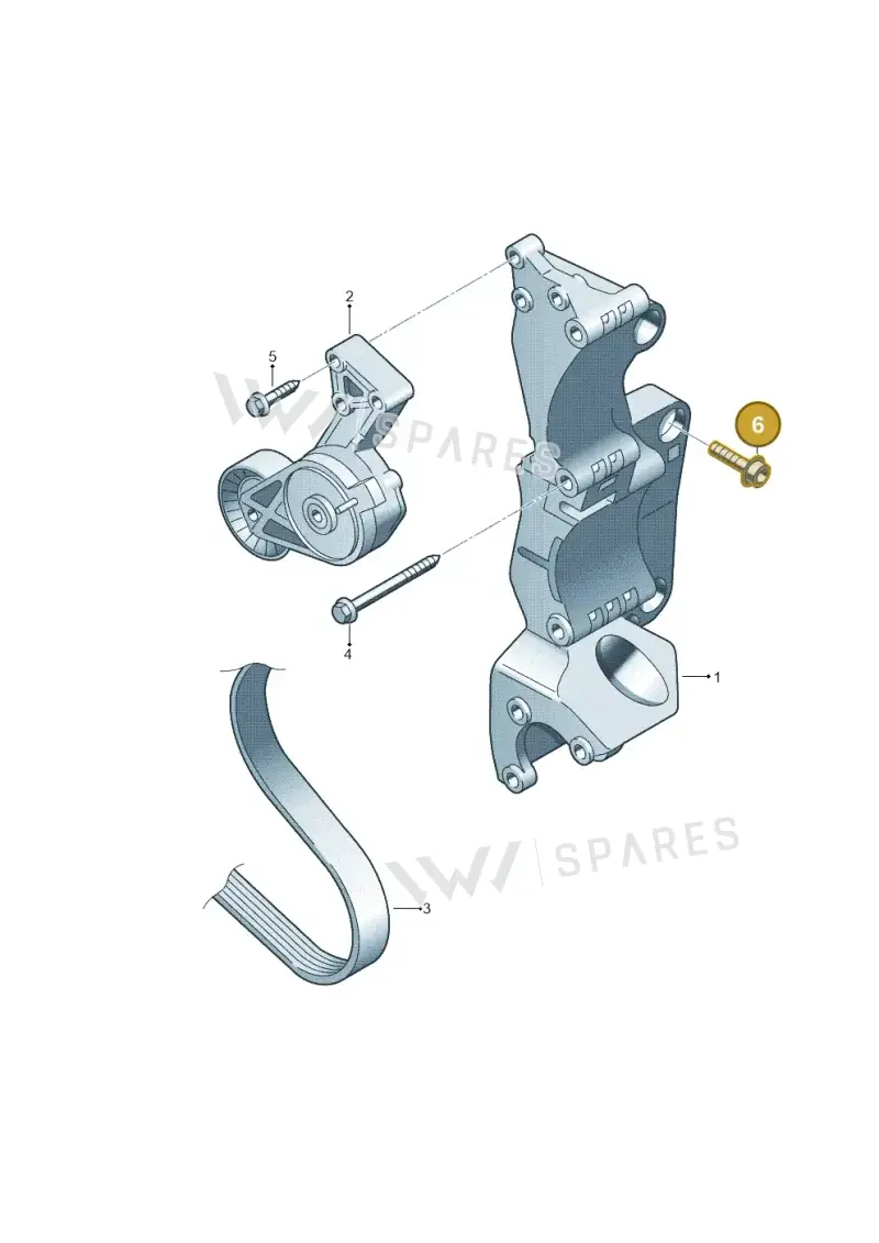 N10241605 — Volkswagen Sharan (2008-2010) diagram 194903200, position 6