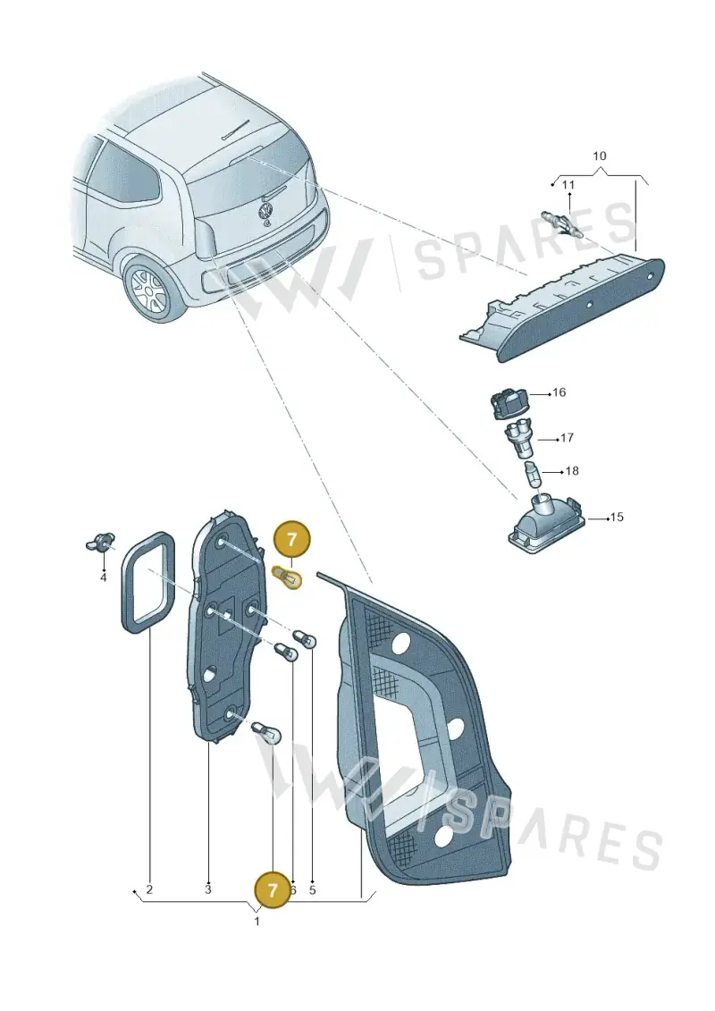 N10251002 — Volkswagen Up! 1.0 TSI (2013-2017) diagram 723945000, position 7