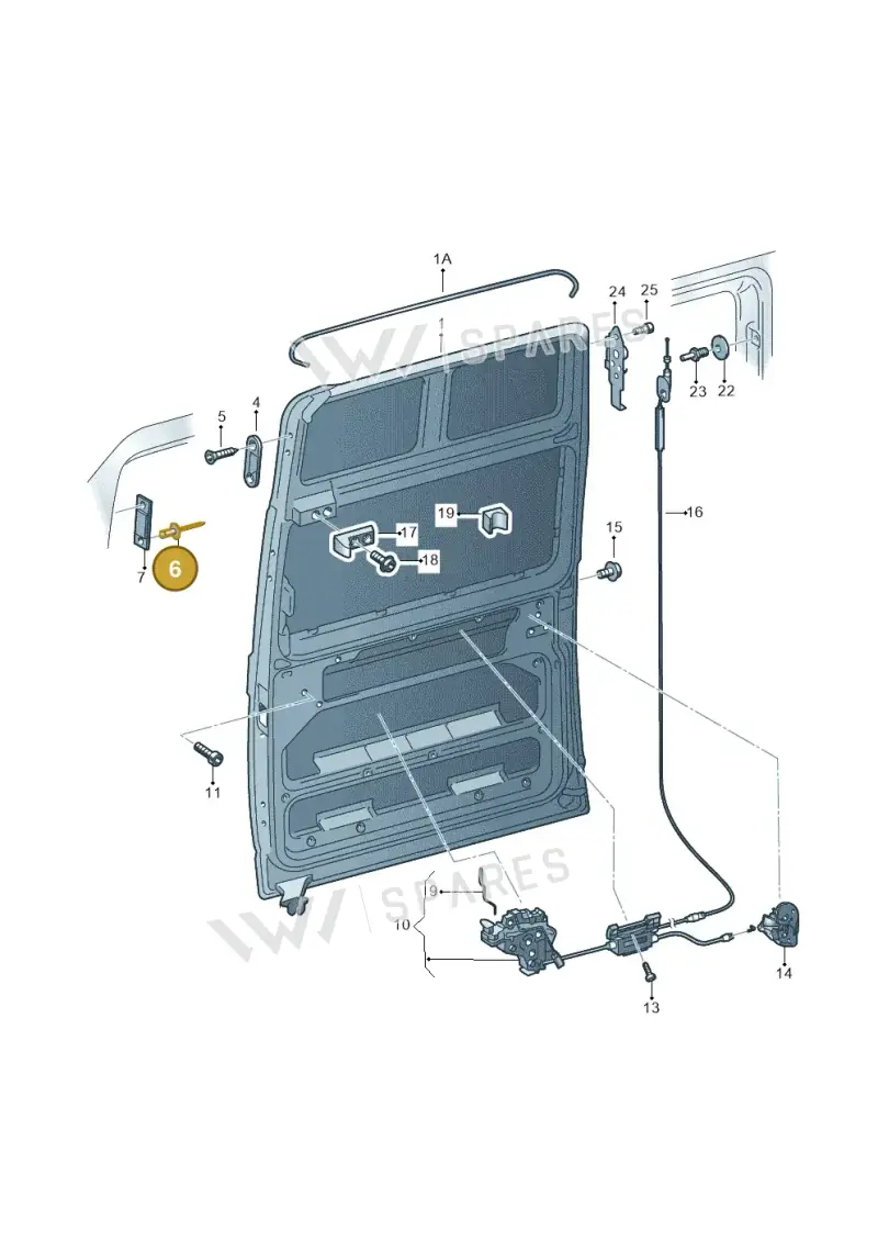 N10257801 — Volkswagen Caravelle (2015-2019) diagram 410843100, position 6